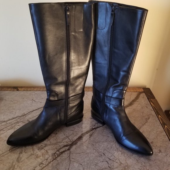 Nine West Diablo leather knee high boots 8.5 - Picture 5 of 11